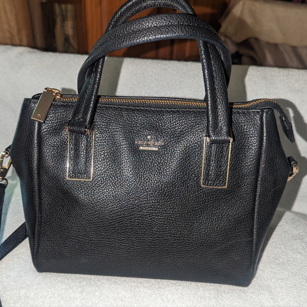 Kate Spade New York Kingston Drive small Alena black satchel.